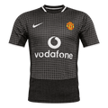 Men Retro Fan Version 03/05 Manchester United Away Short Sleeve Black