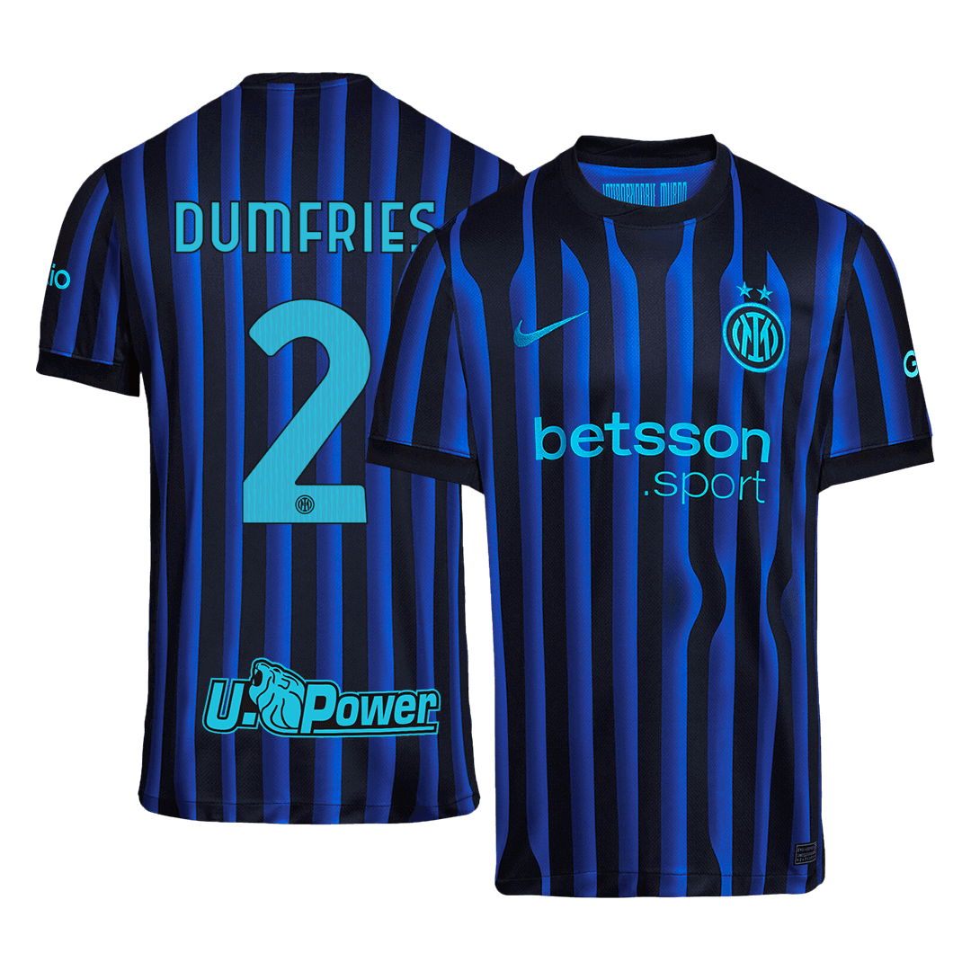 Inter Milan 2025/26 Home Soccer Jersey - DUMFRIES #2