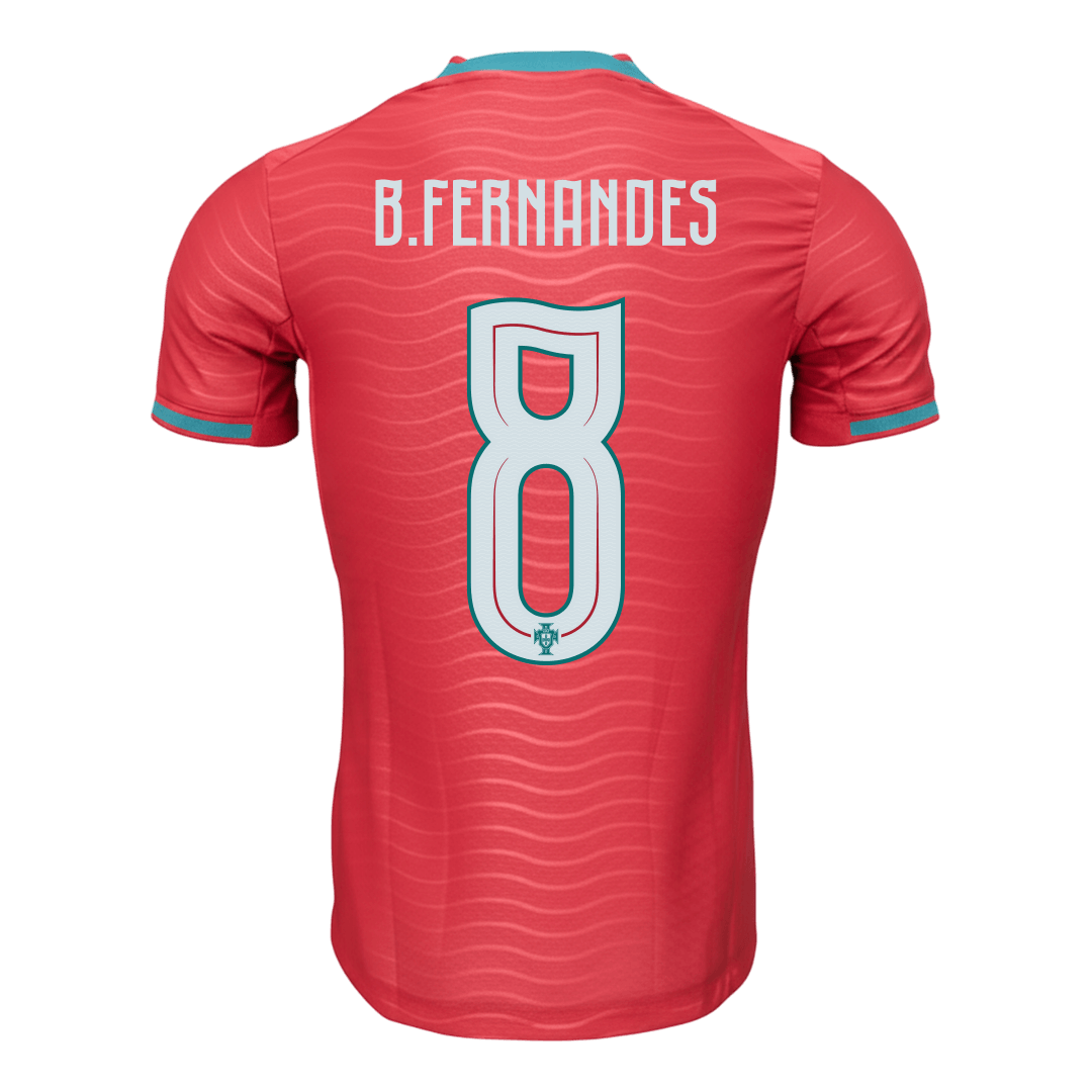 B.FERNANDES#8 Player Version Portugal Home Soccer Jersey World Cup 2026 Red