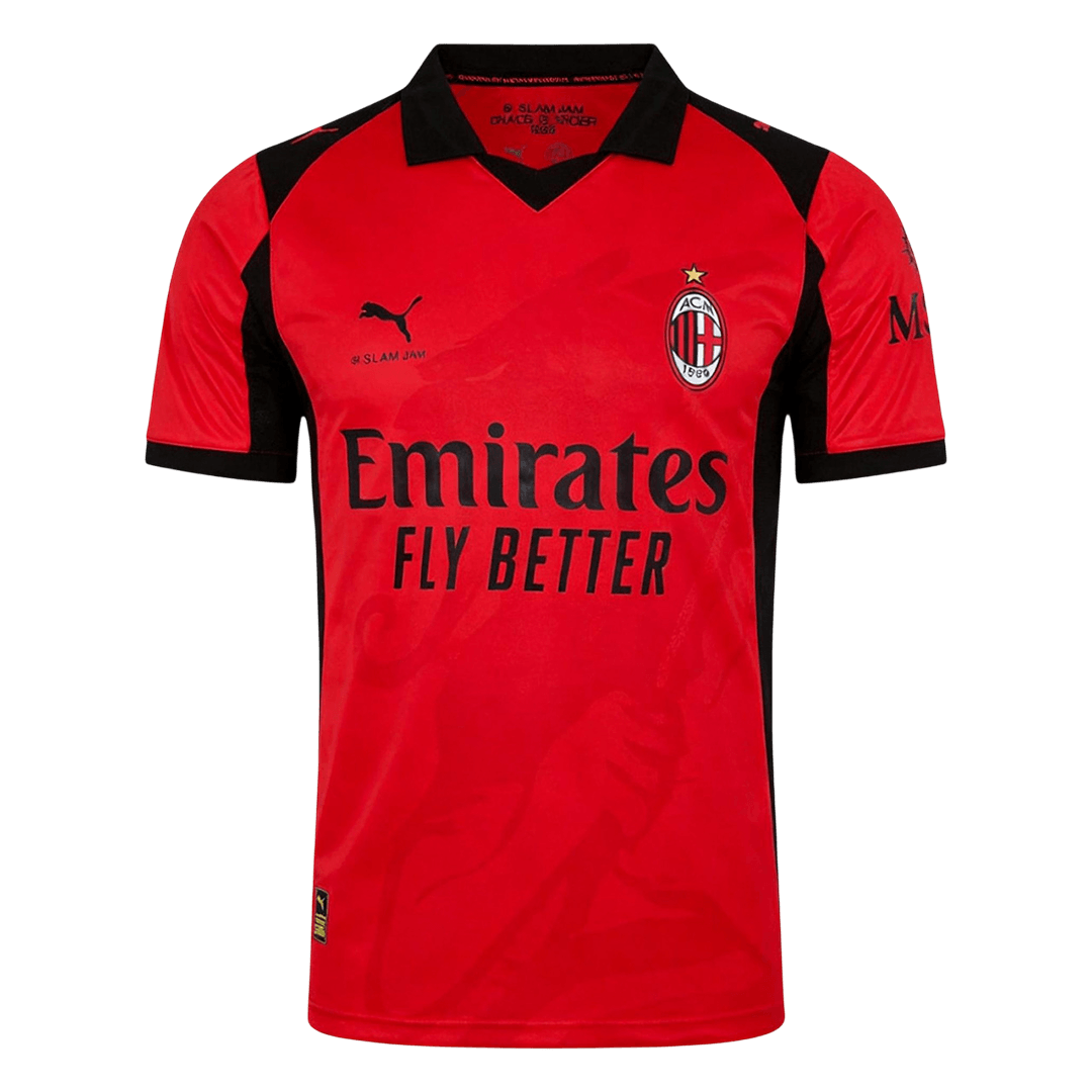 AC Milan x Slam Jam Soccer Jersey 2025/26 Red