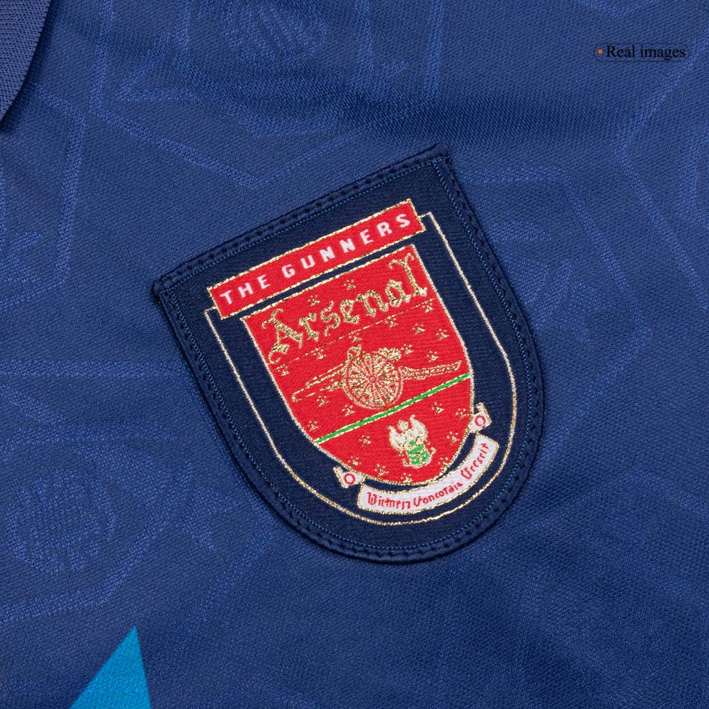 Retro 1995 Arsenal Away Soccer Jersey Blue