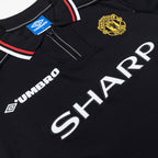 Retro 1998 Manchester United Away Long Sleeve Jersey Black