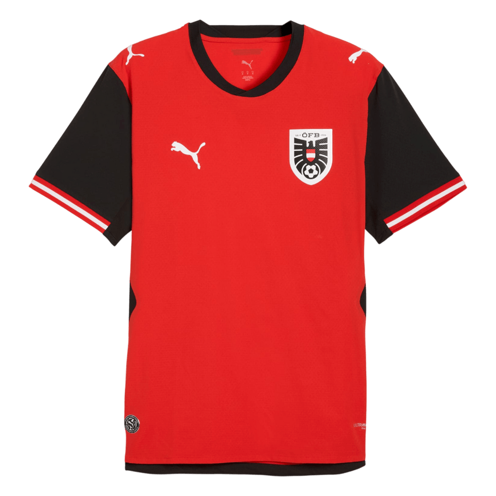 Player Version Austria Home Soccer Jersey World Cup 2026 Red