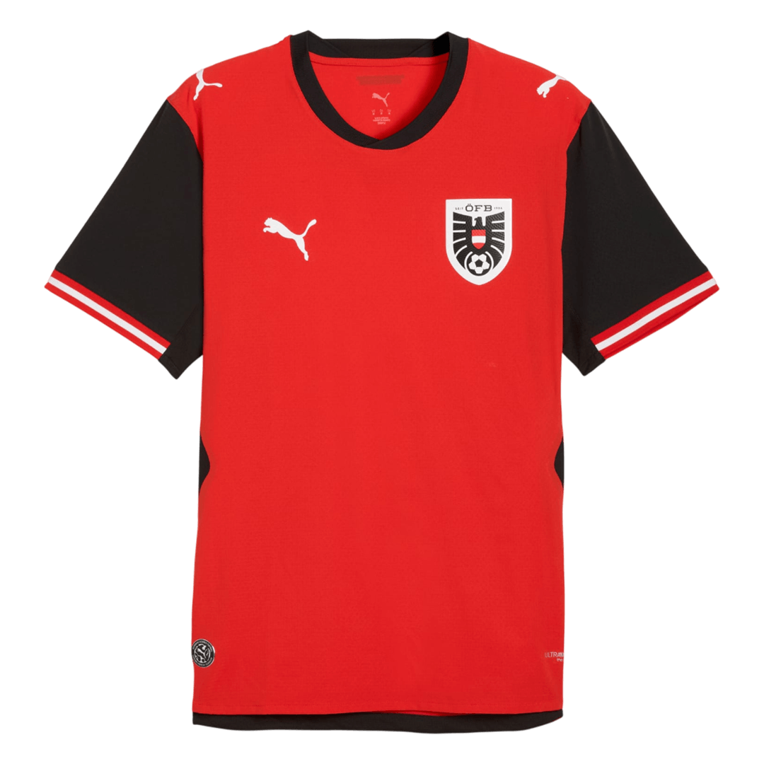 Player Version Austria Home Soccer Jersey World Cup 2026 Red