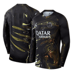 PSG Jordan Night Edition Long Sleeve Soccer Jersey 2025/26 Black