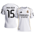 Real Madrid 2025/26 Home Soccer Jersey - ARDA GÜLER #15 - Player Version