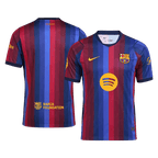 Men Fan 26/27 Barcelona Home Soccer Jersey Short Sleeve Blue&Garnet