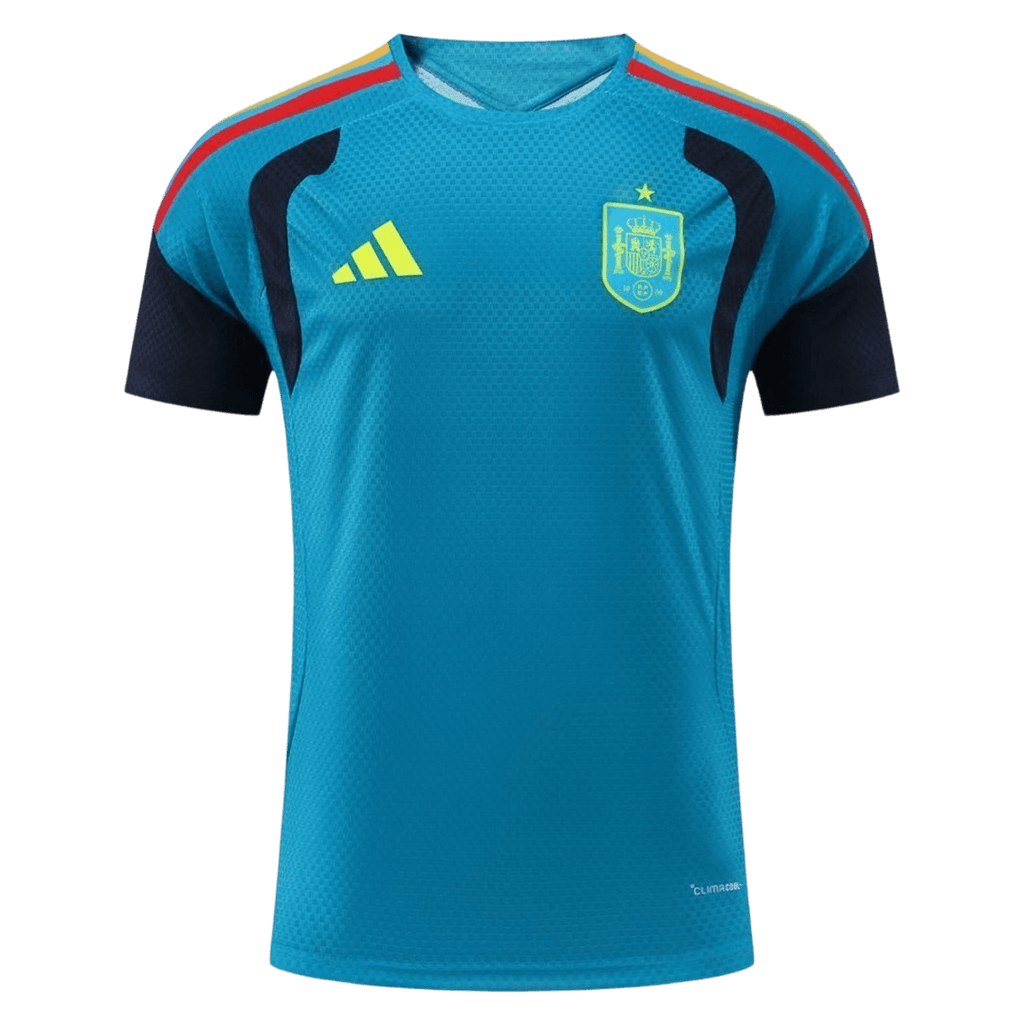 Player Version Spain Pre-match Soccer Jersey Kit(Jersey+Shorts) World Cup 2026 Blue