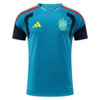 Player Version Spain Pre-match Soccer Jersey Kit(Jersey+Shorts) World Cup 2026 Blue