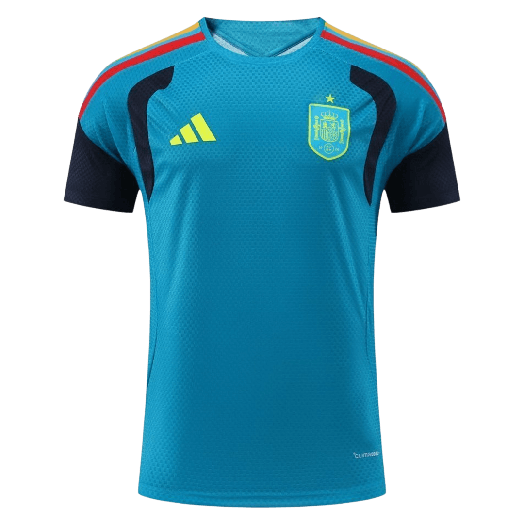 Player Version Spain Pre-match Soccer Jersey Kit(Jersey+Shorts) World Cup 2026 Blue