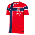 NUSA #20 Norway Home Soccer Jersey World Cup 2026 Red