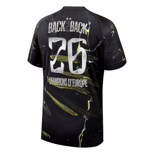 Champions of Europe #26 PSG Fifth Jersey Night Edition 2025/26