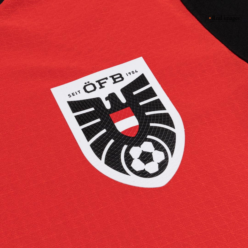 Player Version Austria Home Soccer Jersey World Cup 2026 Red