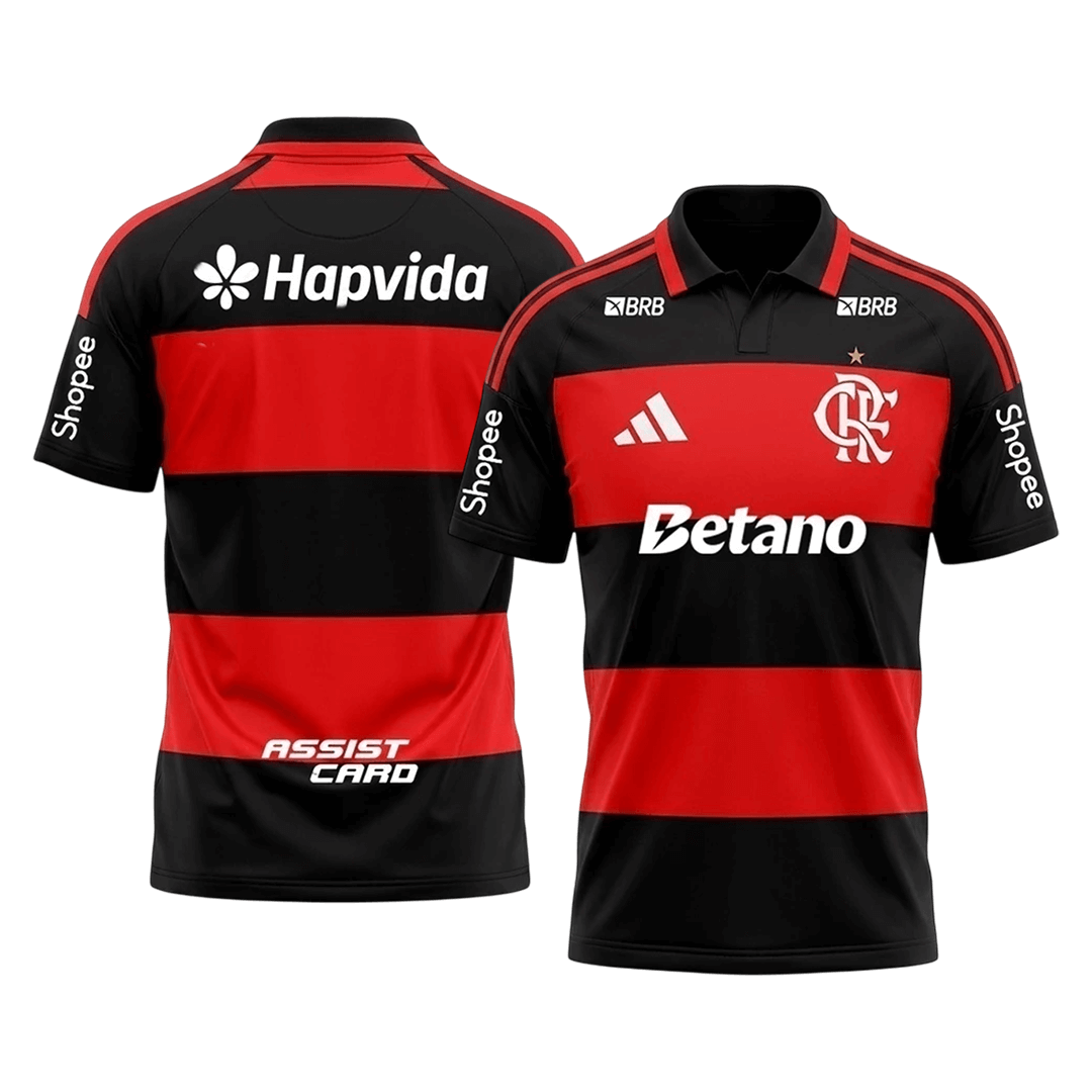 CR Flamengo Home Soccer Jersey 2026 Red&Black