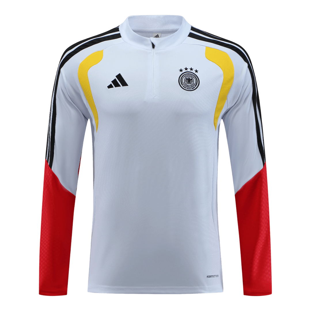 Germany Zipper Sweatshirt Kit(Top+Pants) 2026 White