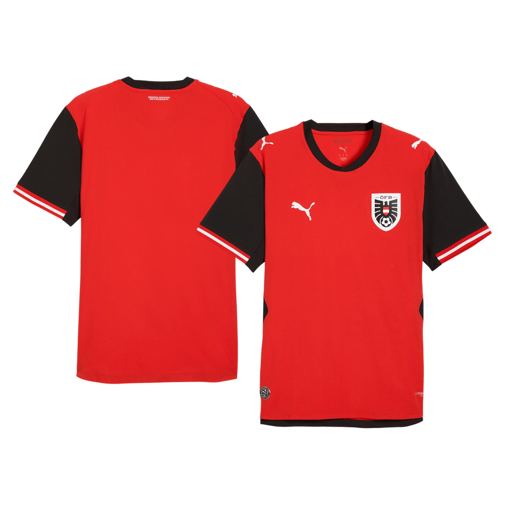Player Version Austria Home Soccer Jersey World Cup 2026 Red
