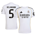 Real Madrid 2025/26 Home Soccer Jersey - BELLINGHAM #5
