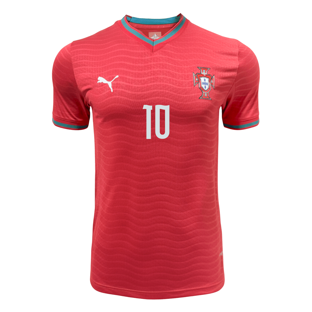BERNARDO#10 Player Version Portugal Home Soccer Jersey World Cup 2026 Red