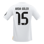 ARDA GÜLER #15 Real Madrid Home Soccer Jersey 2025/26 White