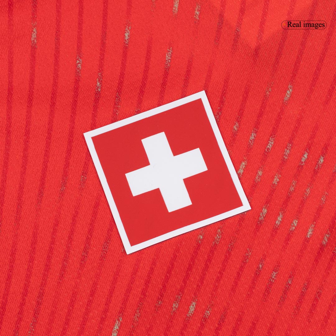 XHAKA #10 Switzerland Home Soccer Jersey World Cup 2026 Red