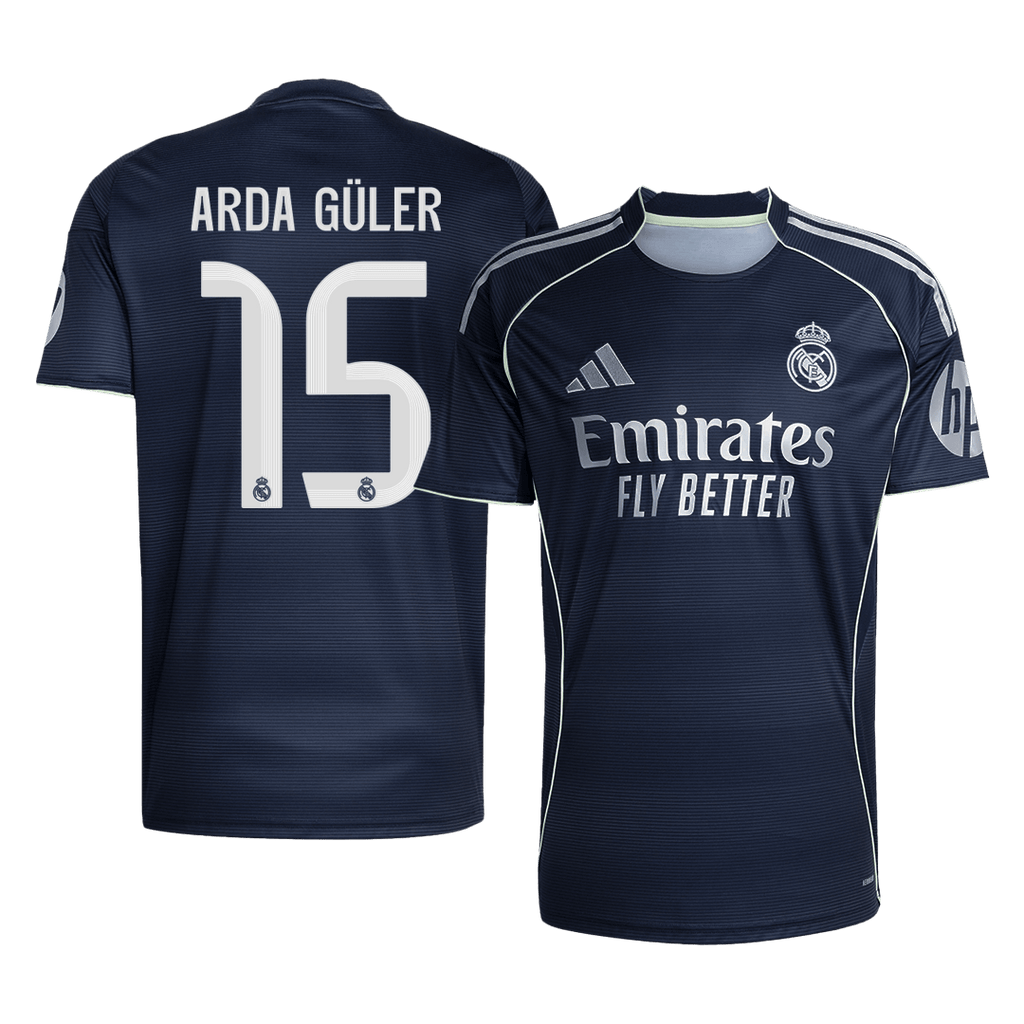 ARDA GÜLER #15 Real Madrid Away Soccer Jersey 2025/26 Navy