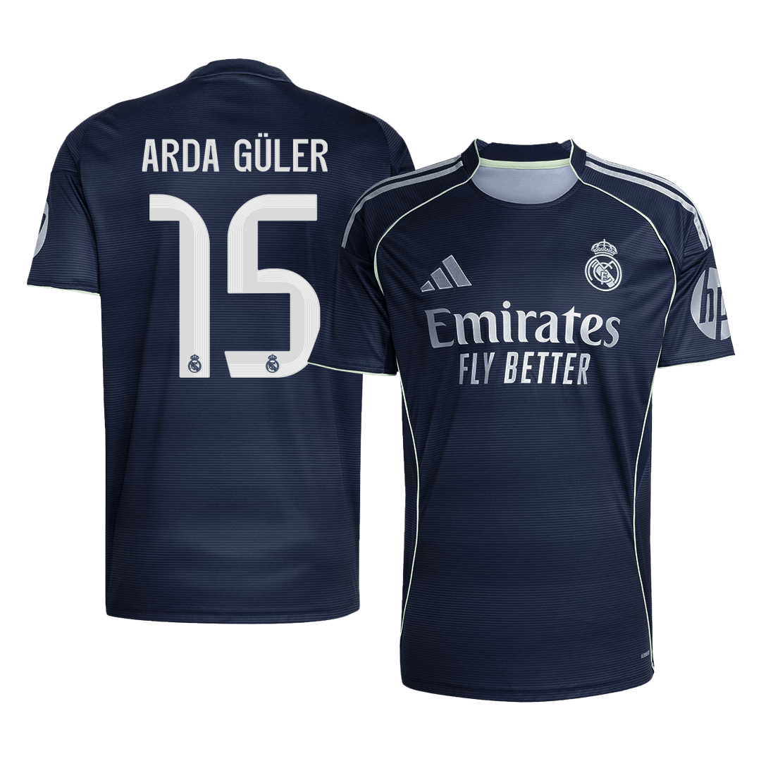 Real Madrid 2025/26 Away Soccer Jersey - ARDA GÜLER #15