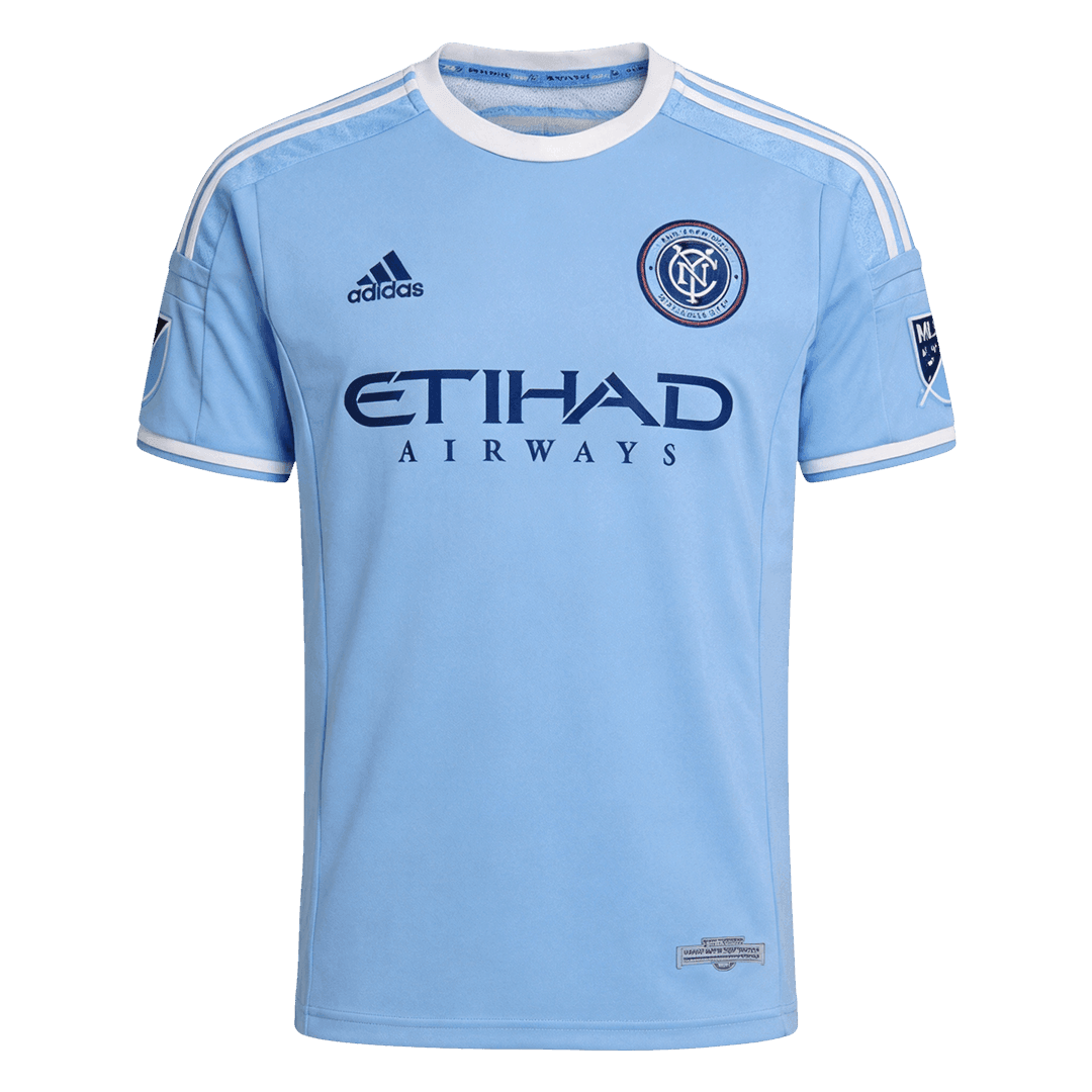 Men Retro Fan Version 2015 New York City Home Soccer Jersey Blue
