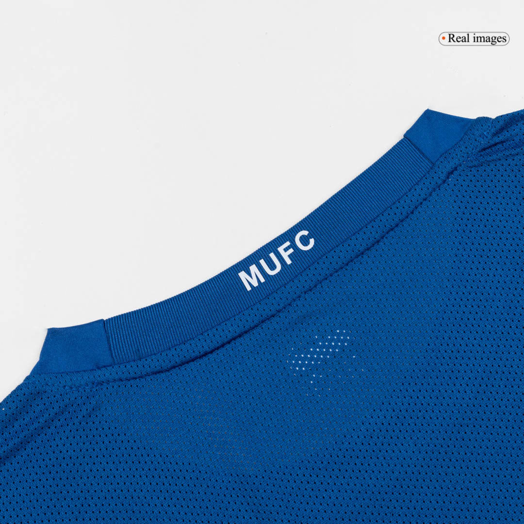 Retro 08/09 Manchester United Third Long Sleeve Jersey Blue