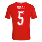 AKANJI #5 Switzerland Home Soccer Jersey World Cup 2026 Red