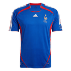 Men Retro Fan Version France Home Soccer Jersey World Cup 2006 Blue