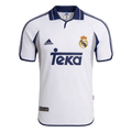 Men Retro Fan Version 2000/01 Real Mardid Home Soccer Jersey White