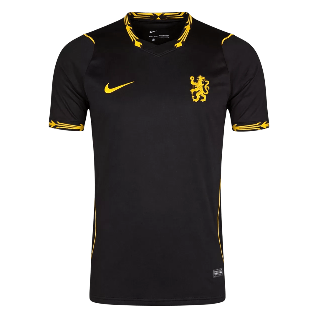 Men Fan 26/27 Chelsea Away Soccer Jersey Short Sleeve Black
