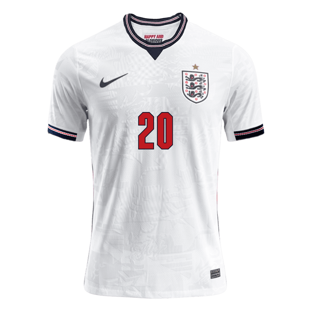 PALMER #20 Player Version England Home Soccer Jersey World Cup 2026 White