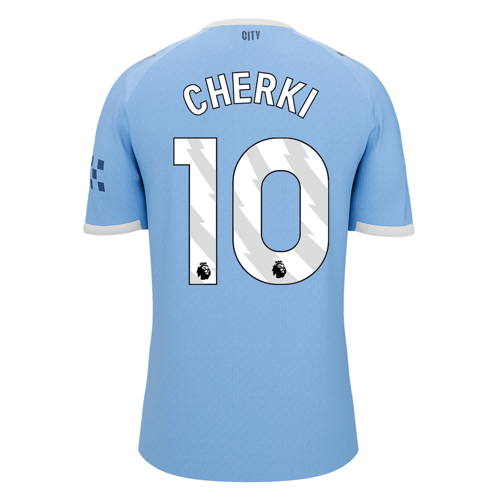 CHERKI #10 Manchester City Home Soccer Jersey 2025/26 Blue
