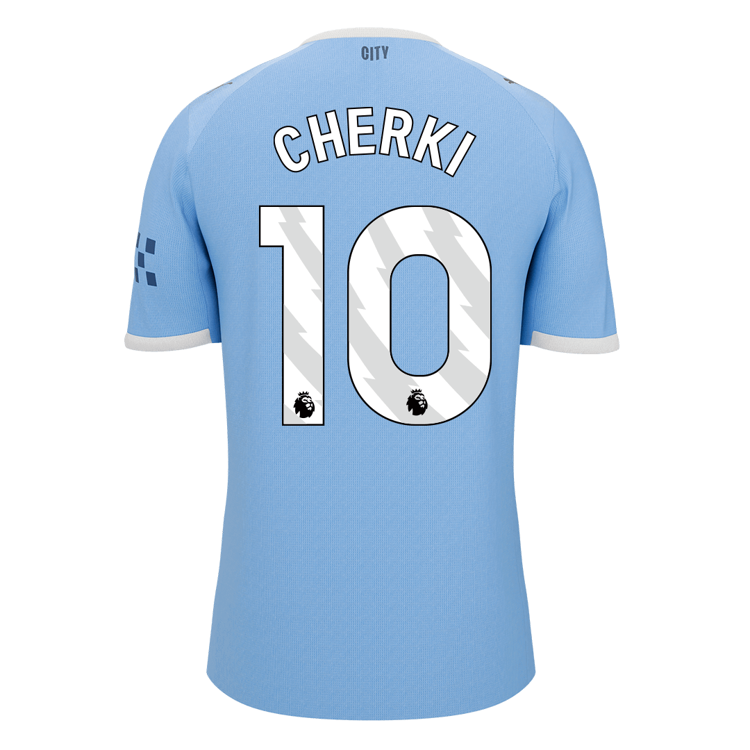 CHERKI #10 Manchester City Home Soccer Jersey 2025/26 Blue