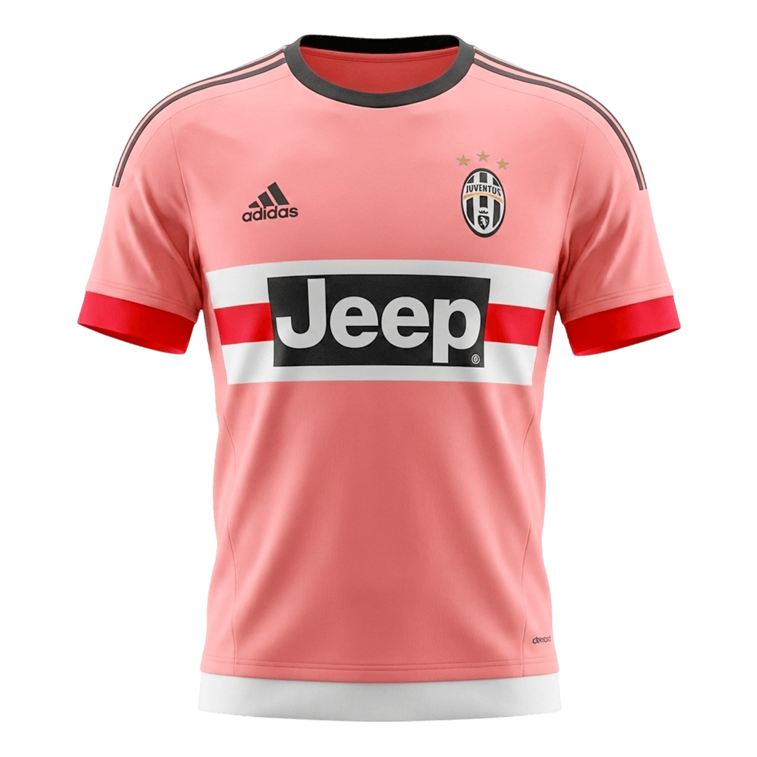 Retro 15/16 Juventus Away Soccer Jersey Pink