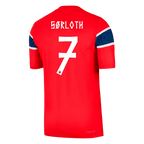 SØRLOTH #7 Player Version Norway Home Soccer Jersey World Cup 2026 Red