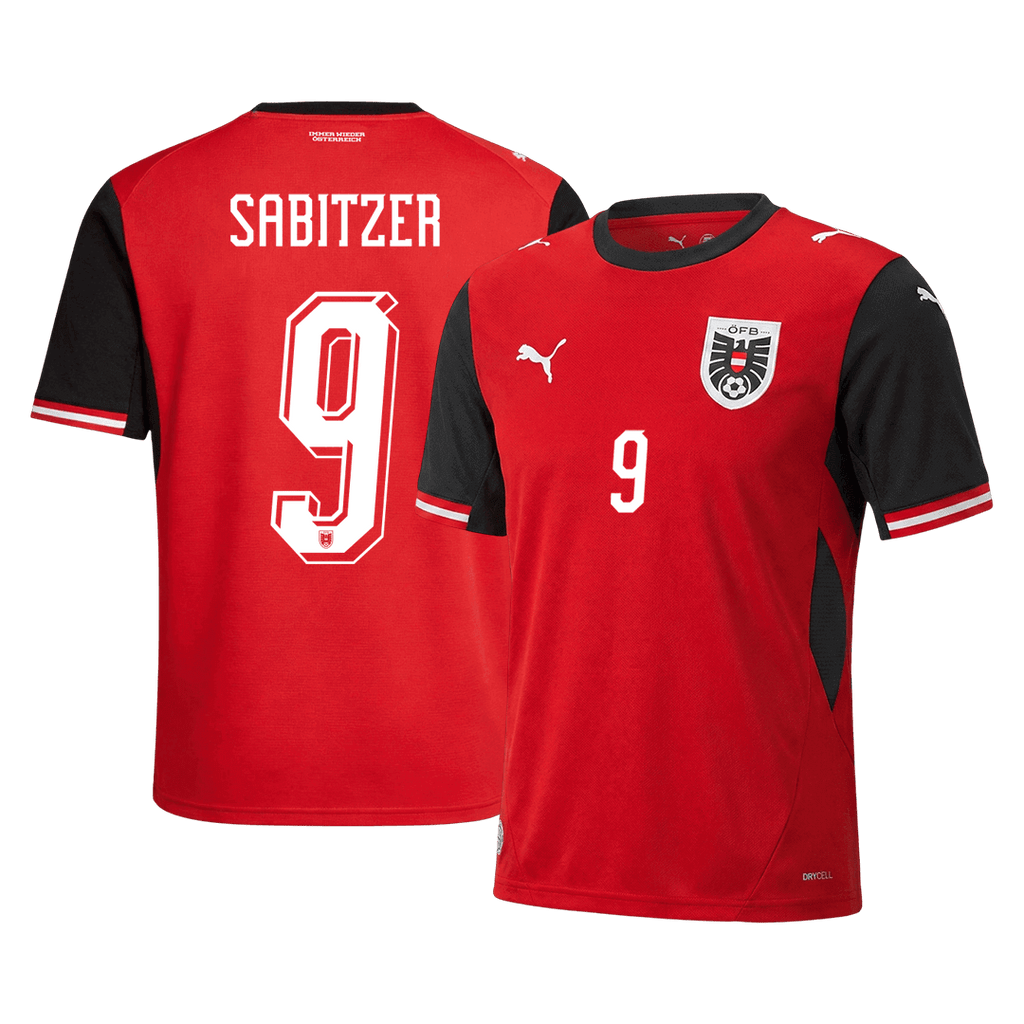 SABITZER#9 Austria Home Soccer Jersey World Cup 2026 Red