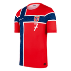 SØRLOTH #7 Player Version Norway Home Soccer Jersey World Cup 2026 Red