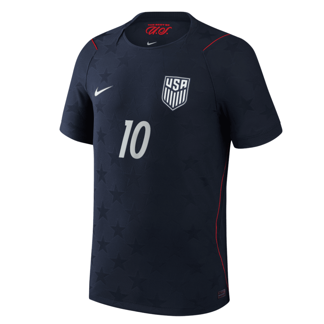 PULISIC #10 Player Version USA Away Soccer Jersey World Cup 2026 Black
