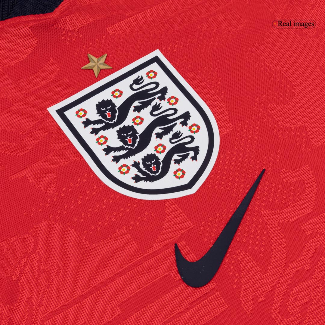 Player Version England Away Soccer Jersey World Cup 2026 Red