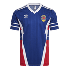 Men Retro Fan Version Yugoslavia Home Soccer Jersey 1990 Blue