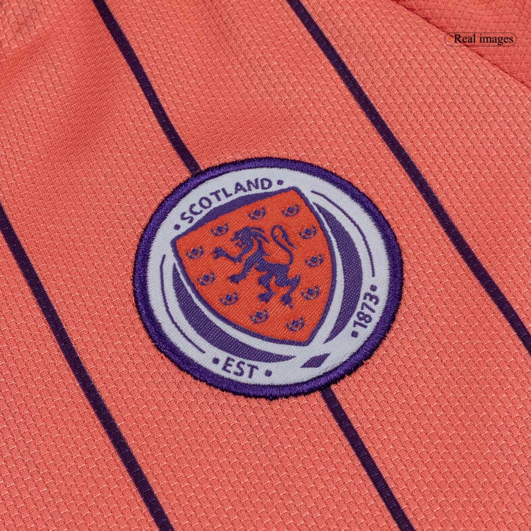 Kid's Scotland Away Soccer Jersey Kit(Jersey+Shorts) World Cup 2026 Coral