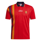 Men Retro Fan Version 1994 Spain Home Soccer Jersey Red