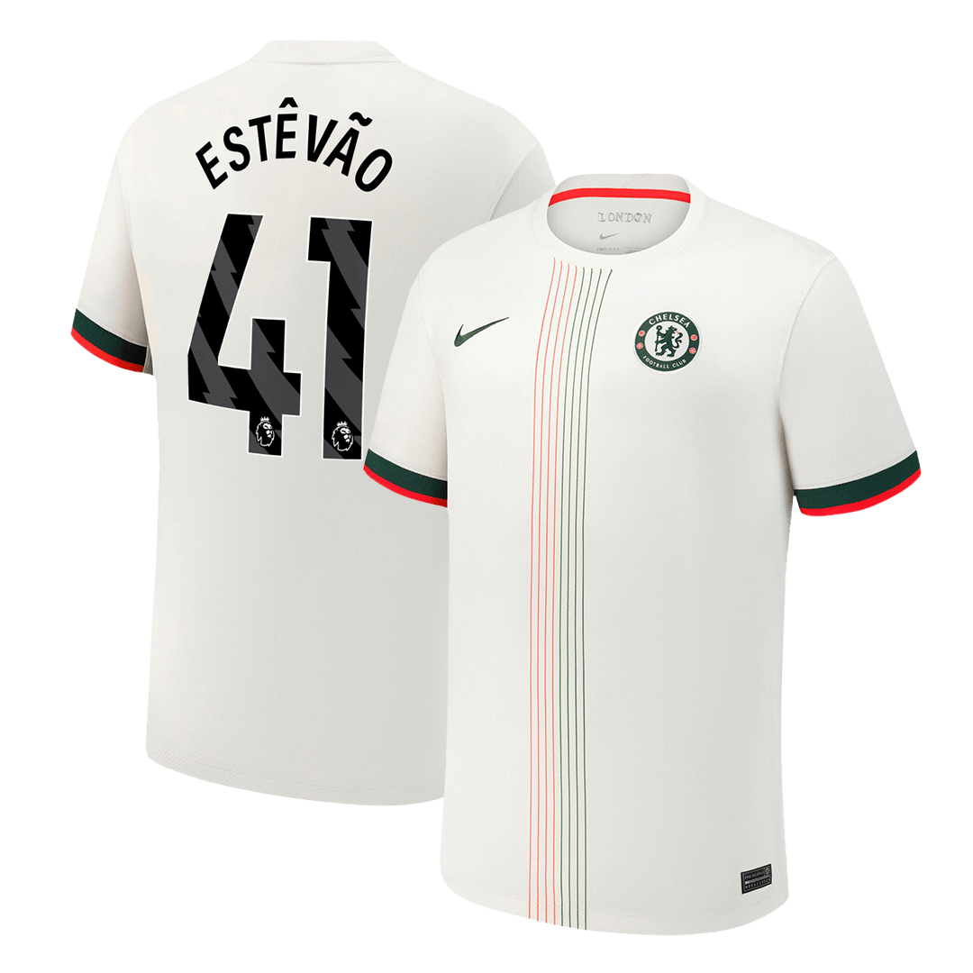 Chelsea 2025/26 Away Soccer Jersey - ESTÊVÃO #41