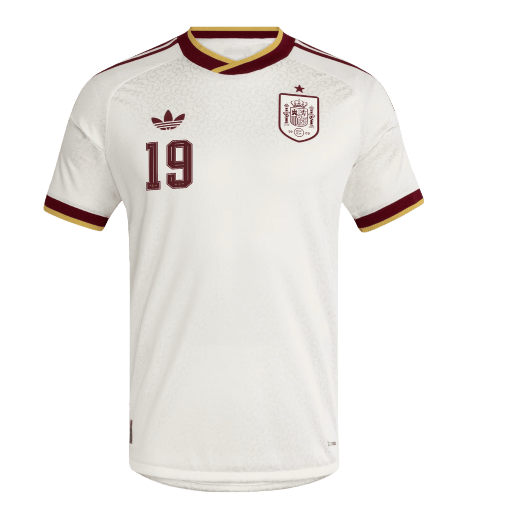 LAMINE YAMAL #19 Player Version Spain Away Soccer Jersey World Cup 2026 White