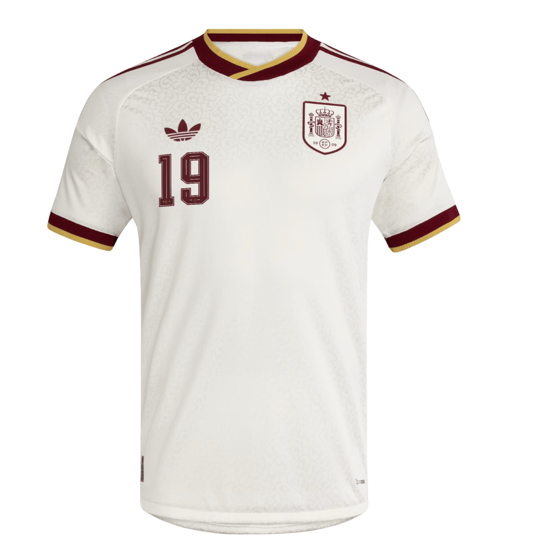 LAMINE YAMAL #19 Player Version Spain Away Soccer Jersey World Cup 2026 White