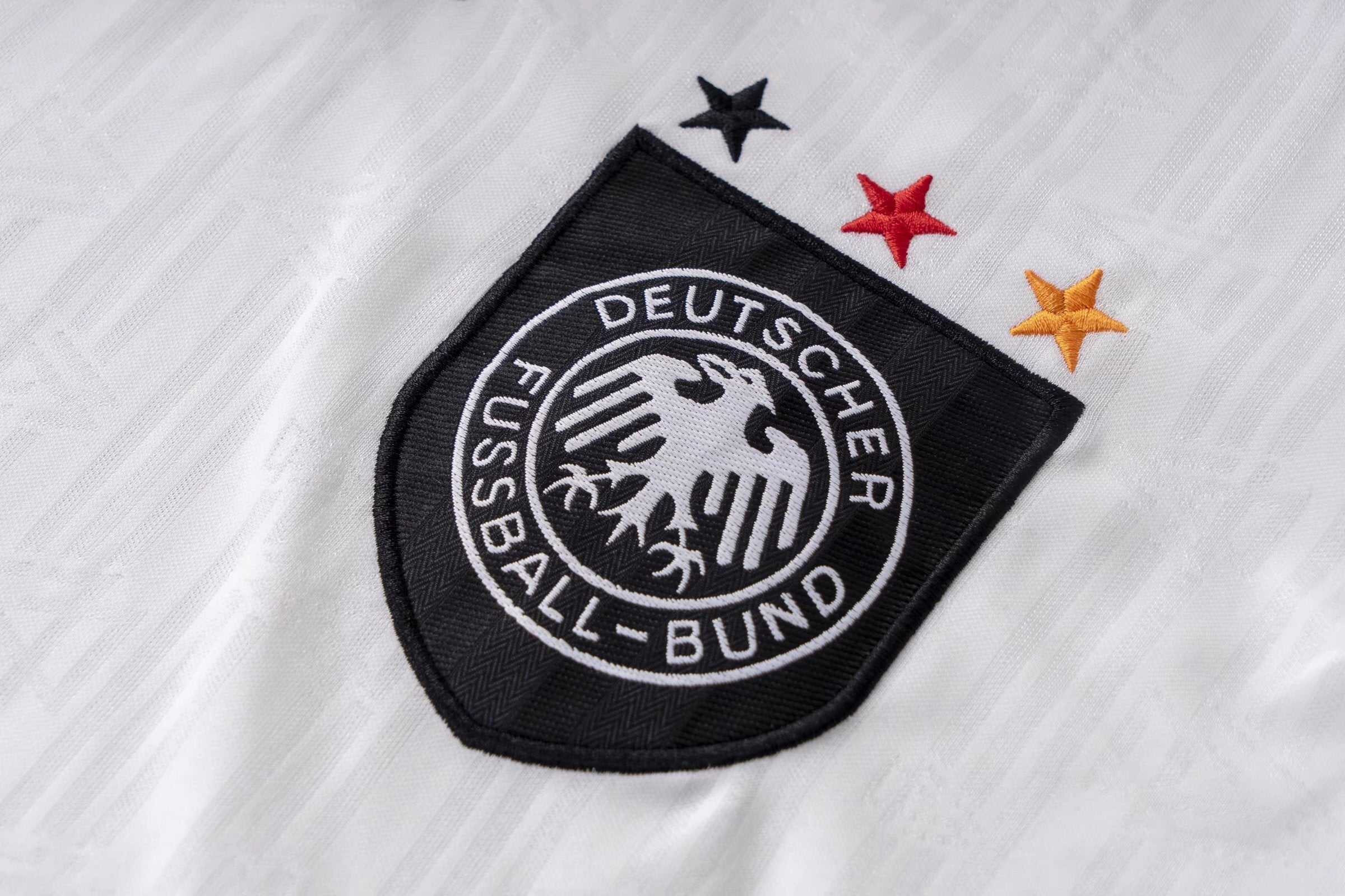 Men Retro Fan Version 1996 Germany Home Soccer Jersey White