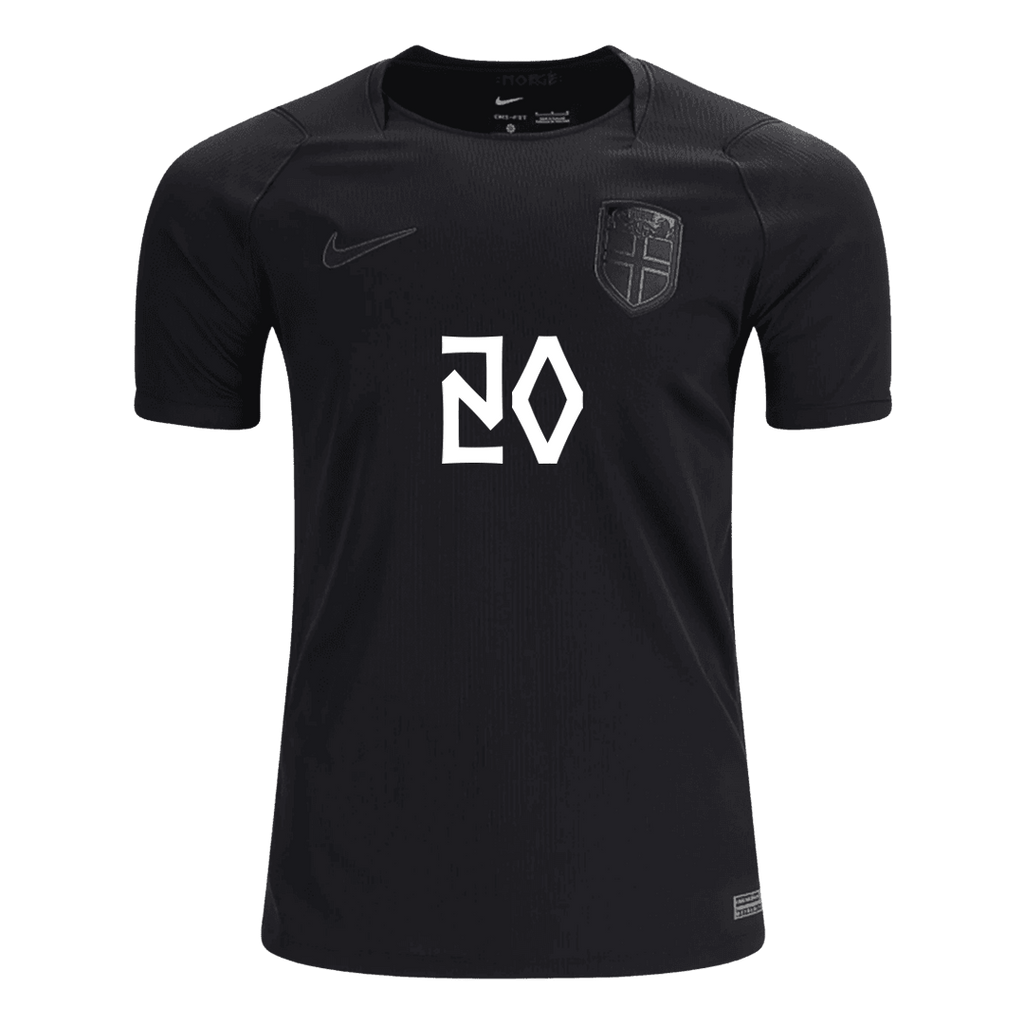 NUSA #20 Norway Away Soccer Jersey World Cup 2026 Black