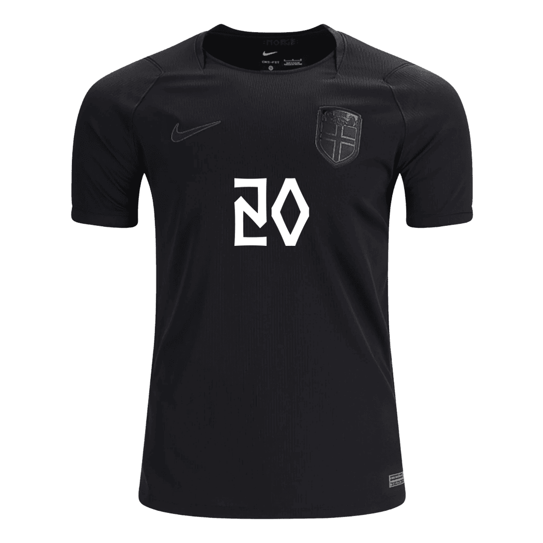 NUSA #20 Norway Away Soccer Jersey World Cup 2026 Black